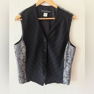 Bianca Nygård Pinstripe and Paisley Vest